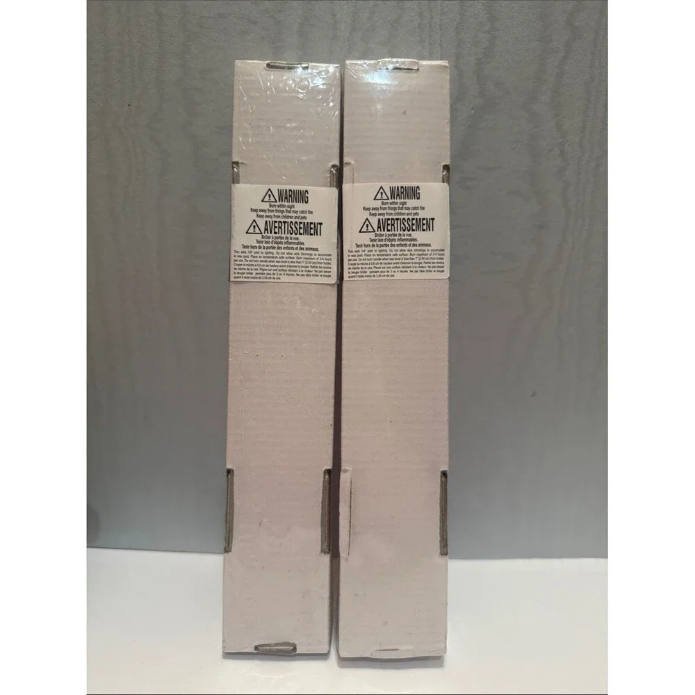 NEW Luminessence Taper Candles 10” Unscented Red 1708 Two Boxes of Two Candles